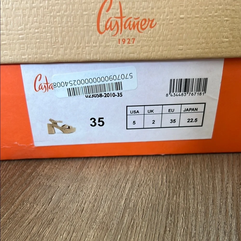 Castaner Women's Yellow Wedge Sandals - Picture 4 of 9